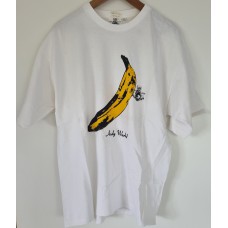 VELVET UNDERGROUND +Nico / Andy Warhol - Yellow Banana design high quality T-Shirt (Authentic Jeanswear Lee) White: XL Mint/never used.